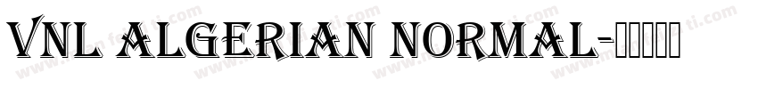 VNl Algerian Normal字体转换